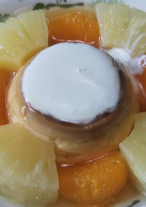 家の手作りプリンアラモード(^^)-レシピのメイン写真