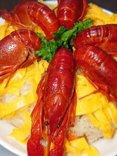 ザリガニちらし寿司-レシピのメイン写真