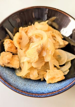 玉ねぎと油揚げの生姜焼き風-レシピのメイン写真
