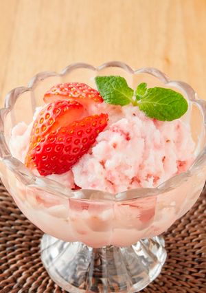 超簡単！いちごのヨーグルトシャーベット🍓-レシピのメイン写真