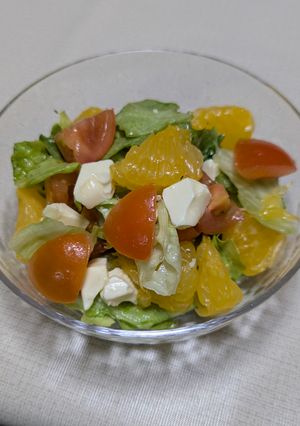 甘夏カプレーゼ風サラダ-レシピのメイン写真