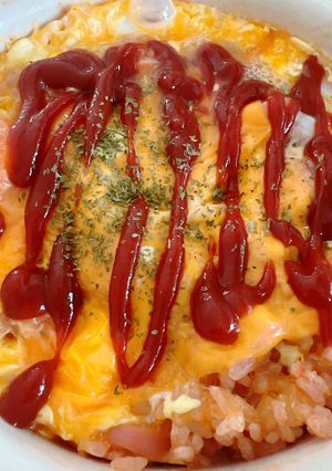 レンジでオムライス♪-レシピのメイン写真