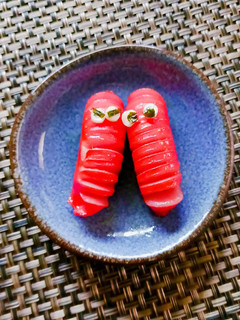 お弁当に赤ウィンナーで虫🐛-レシピのメイン写真