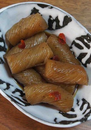 ねじりこんにゃくの甘辛煮-レシピのメイン写真
