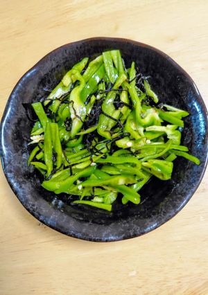 ピーマンの塩昆布和え-レシピのメイン写真