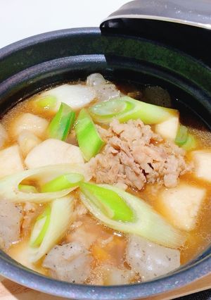 山形風牛肉と里芋のいも煮-レシピのメイン写真