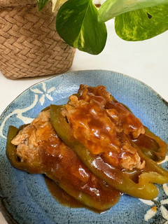 ピーマンの豚こま肉詰め-レシピのメイン写真