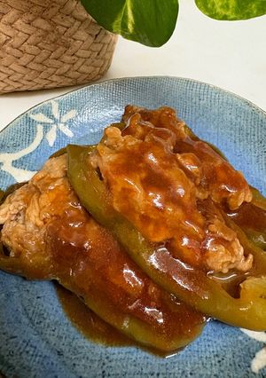 ピーマンの豚こま肉詰め-レシピのメイン写真