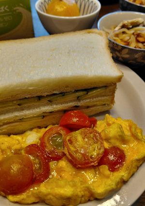 プチトマトだけのオープンオムレツ-レシピのメイン写真