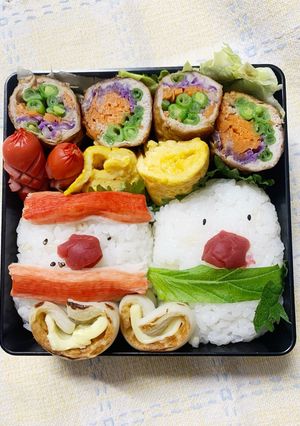 12/19クリスマスおにぎ弁当-レシピのメイン写真