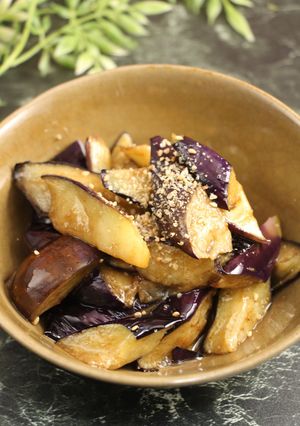 簡単！揚げ茄子のゴマ和え-レシピのメイン写真