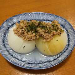 รูปของ 新玉ねぎの肉みそかけ
