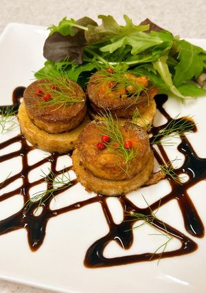 あん肝と長芋のレモンバターソテー-レシピのメイン写真