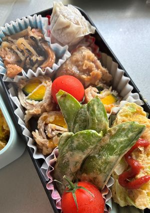 愛妻?弁当㉑(カボチャの肉巻き-レシピのメイン写真