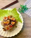 彩り華やかパプリカのチーズ肉巻き