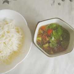 รูปของ トマトバジルのそうめんつゆ✨️