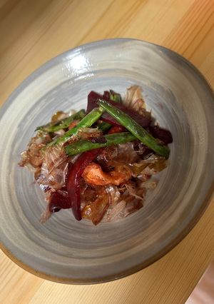 ビーツと野菜と油揚げの甘辛炒め-レシピのメイン写真