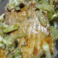 รูปของ 鮭のバジルソース焼き