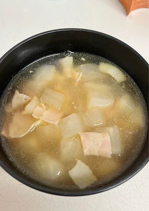 大根とベーコンのコンソメスープ 自分用-レシピのメイン写真