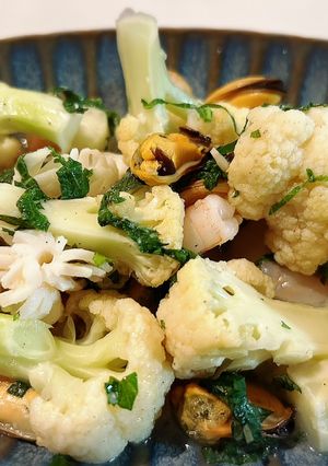 カリフラワーとシーフードのサッパリ炒め-レシピのメイン写真
