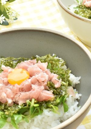 ぶっかけ海苔の生ハムたたき丼-レシピのメイン写真