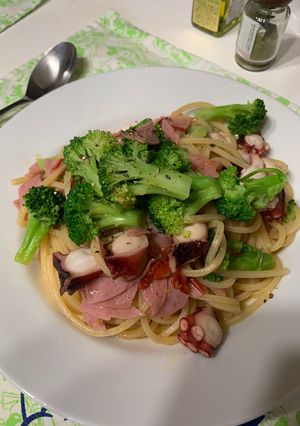 タコとブロッコリーのオイルパスタ-レシピのメイン写真
