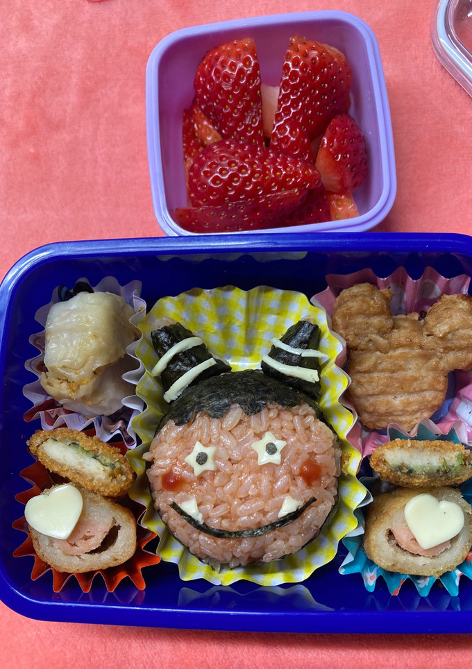 鬼ぎり　幼稚園　お弁当-レシピのメイン写真