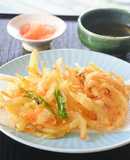 新たまねぎのシャキシャキのかき揚げ♪