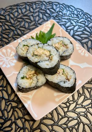 茗荷とツナの海苔巻き-レシピのメイン写真