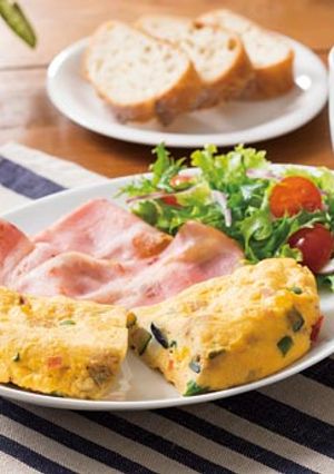 レンジで作る簡単ツナマヨオムレツ-レシピのメイン写真