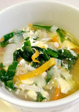 余った鍋野菜で！簡単☆中華スープ-レシピのメイン写真