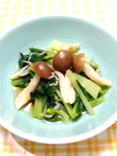 小松菜としめじの煮びたし-レシピのメイン写真