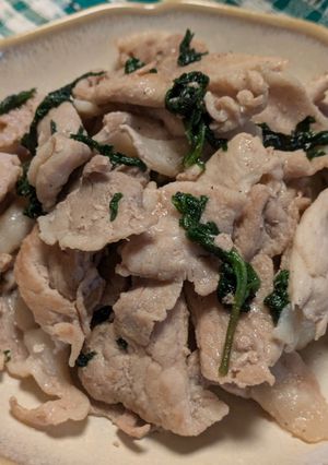 塩胡椒だけで♪大葉と豚肉の炒めもの-レシピのメイン写真