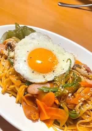 美味しい〜♡家族が喜ぶワンパンで簡単ナポリタン-レシピのメイン写真