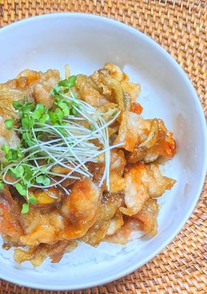 豚肉と舞茸の甘辛丼-レシピのメイン写真