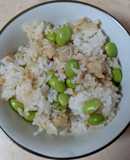 簡単★晩御飯「枝豆とおかかのぽんずし」