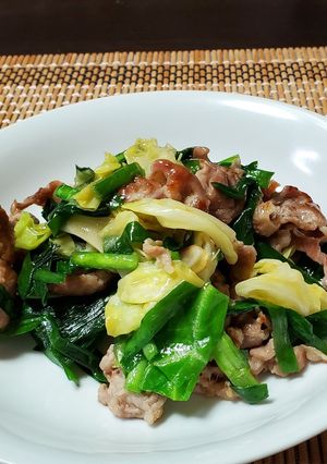 豚ニラの牡蠣だし醤油炒め-レシピのメイン写真