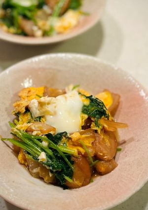 三つ葉と麩のふんわり✨卵とじ-レシピのメイン写真