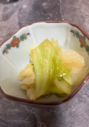 5分で副菜！キャベツのからし酢醤油和え🎵-レシピのメイン写真