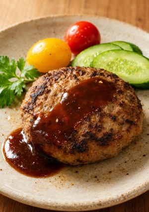 小麦卵乳不使用！塩麹ハンバーグ-レシピのメイン写真