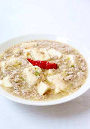 見た目に反してちゃんと辛い【白い麻婆豆腐-レシピのメイン写真