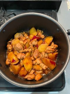 さつまいもと鶏肉の甘辛煮-レシピのメイン写真