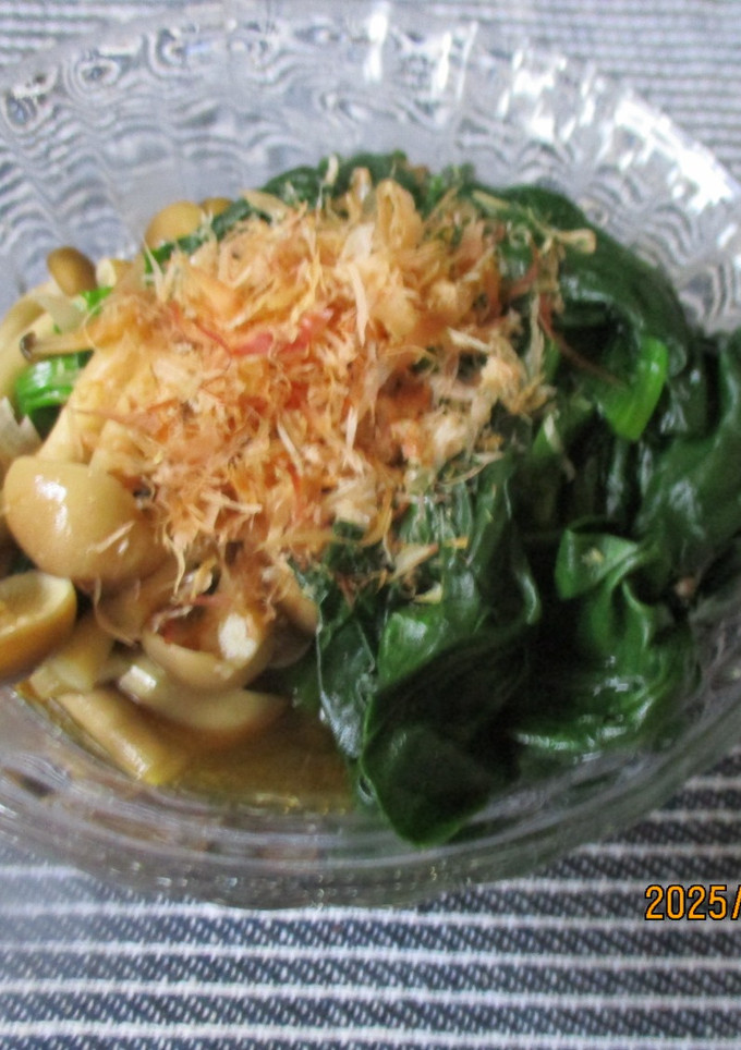 しめじとほうれん草のおひたし😋-レシピのメイン写真