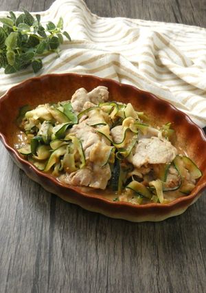 豚肉とズッキーニの梅ごまナムル-レシピのメイン写真