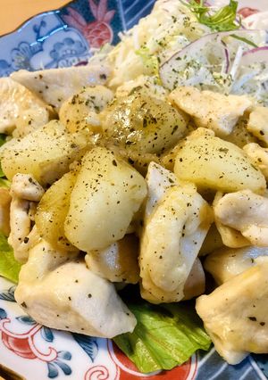 鶏肉＆塩茹でポテトのバター炒め-レシピのメイン写真