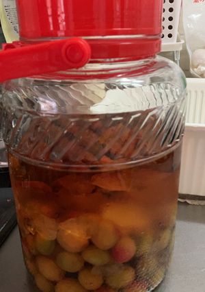 冷凍小梅の梅酒ブランデーとホワイトリカー-レシピのメイン写真