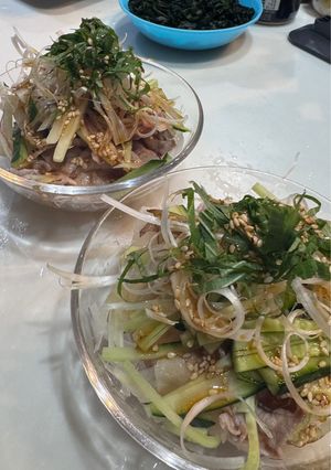 薬味たっぷり豚しゃぶサラダ!病みつき香味だれで-レシピのメイン写真