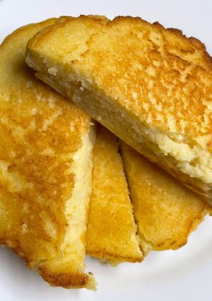 私の定番！豆腐×米粉パンケーキ-レシピのメイン写真
