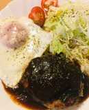 豚挽肉の手ごねハンバーグ❶プレーン