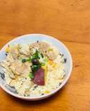さつまいもと鶏肉の炊き込みごはん